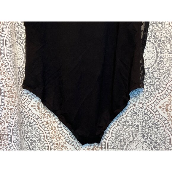 Nicole Black Lace Halter Bodysuit Size S - Picture 7 of 11